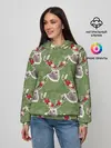 Женское худи / Новогодние олени 2022