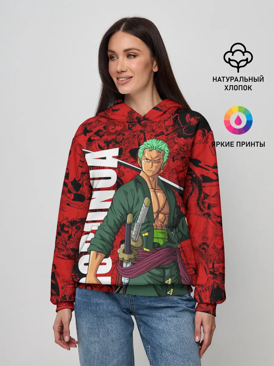 Женское худи / Ророноа Зоро, One Piece