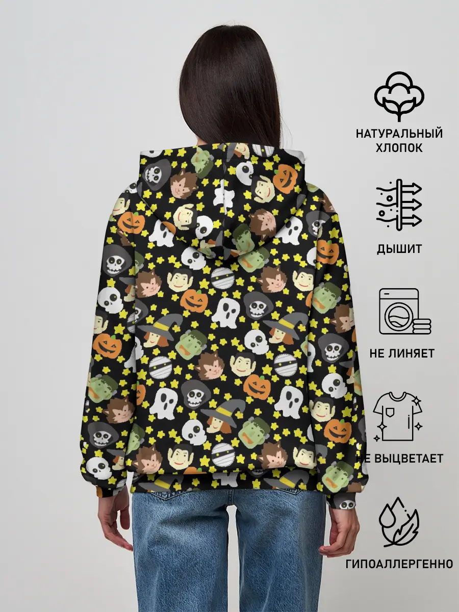 Женское худи / персонажи и хэллоуин