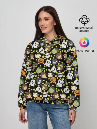 Женское худи / персонажи и хэллоуин