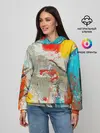 Женское худи / Буйство красок 3D