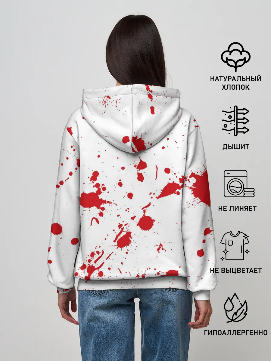Женское худи / Dexter logo Декстер брызги крови