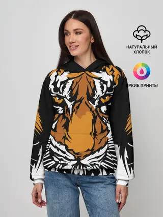 Женское худи / Взгляд хозяина джунглей