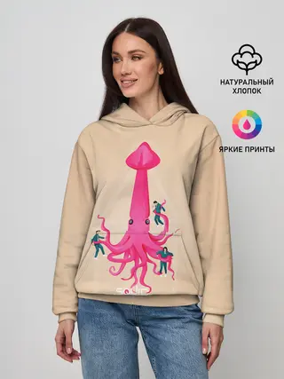 Женское худи / В плену у Кальмара