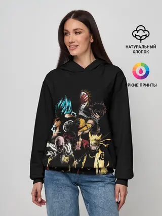 Женское худи / КУЛЬТОВЫЕ АНИМЕ ГЕРОИ