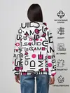 Женское худи / ИГРА В КАЛЬМАРА УЗОР И ПАТТЕРН ЛОГО