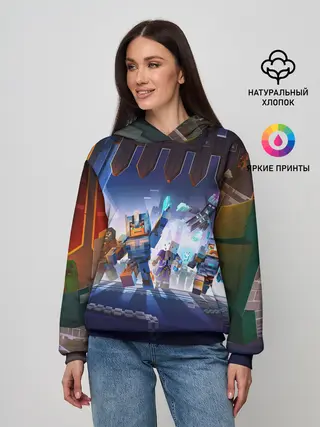 Женское худи / MINECRAFT АРМИЯ КРИПЕРОВ