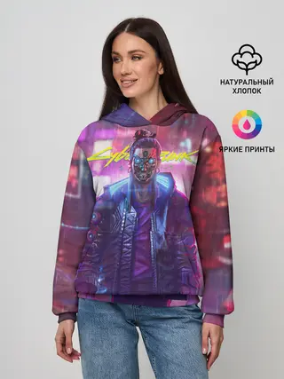 Женское худи / CYBERPUNK 2077 SAMURAI, ХАОС