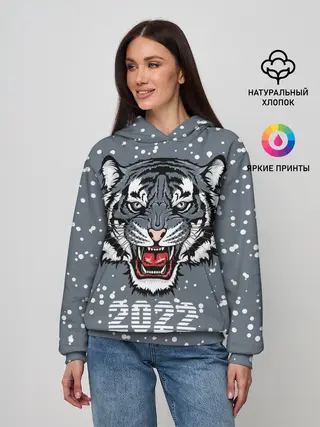 Женское худи / Водяной тигр 2022