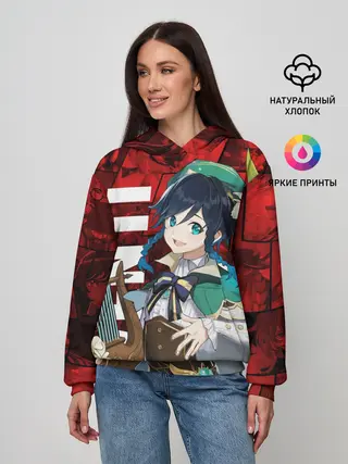 Женское худи / Венти | Genshin Impact