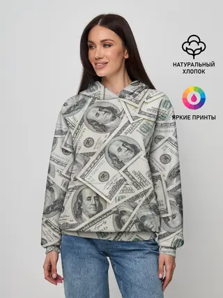 Женское худи / dollars money