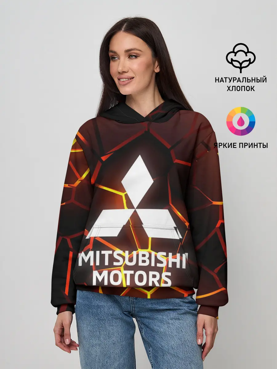 Женское худи / 3D плиты с подсветкой | Митсубиси