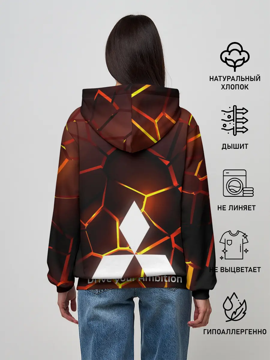Женское худи / 3D плиты с подсветкой | Митсубиси