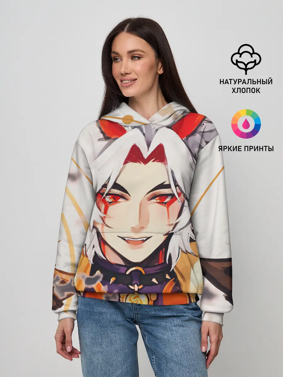 Женское худи / Arataki Itto Genshin Impact