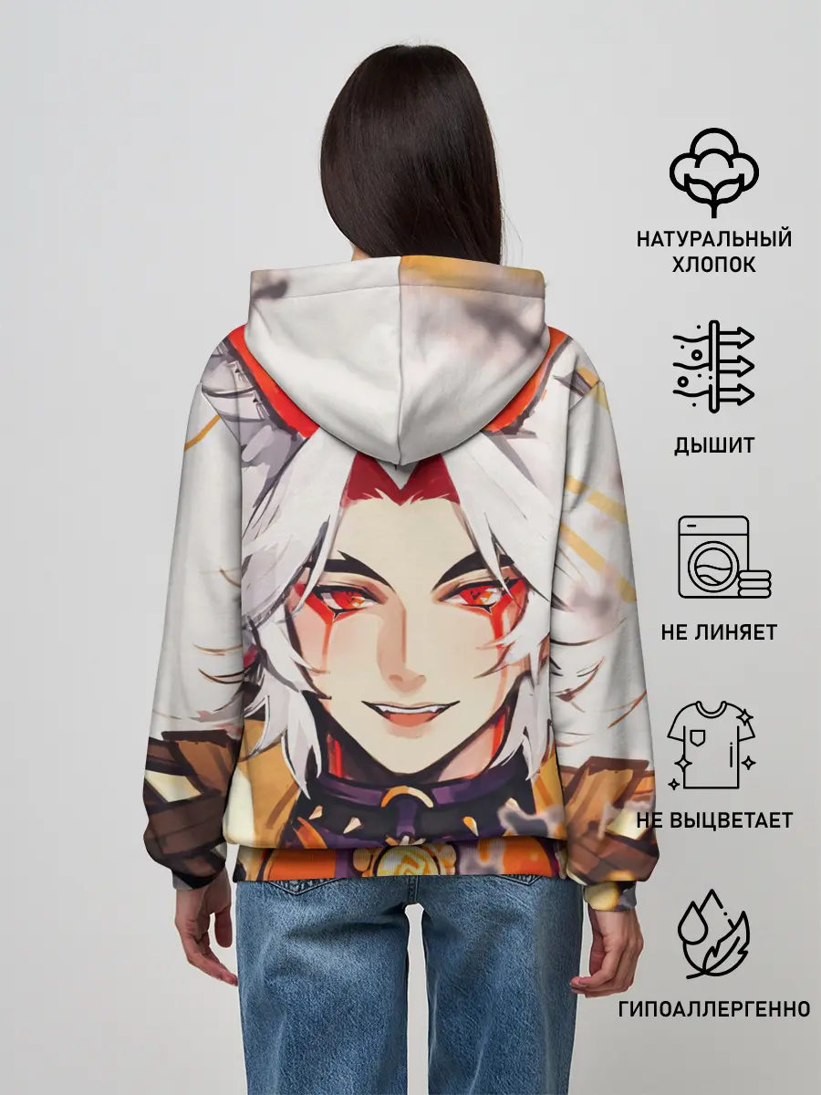 Женское худи / Arataki Itto Genshin Impact