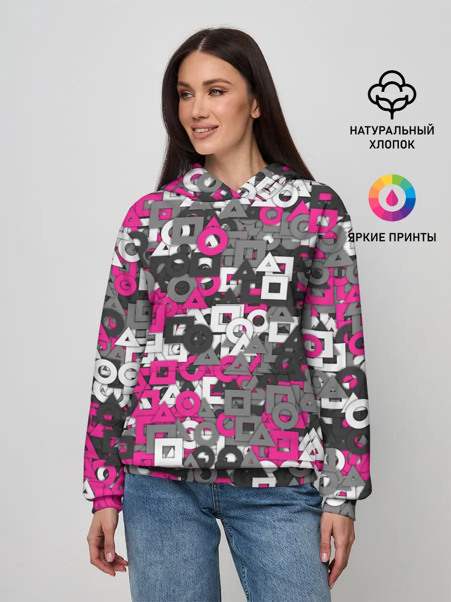 Женское худи / Squid Game Camo