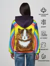 Женское худи / Радужный кот Луиса Уэйна