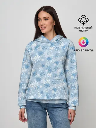 Женское худи / Морозное Снежное Утро