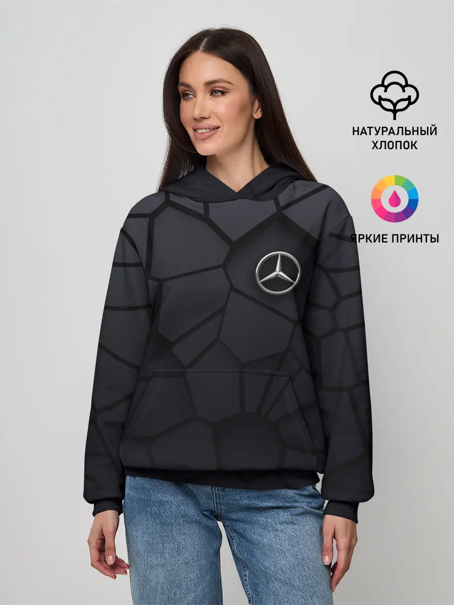 Женское худи / Мерседес 3D плиты