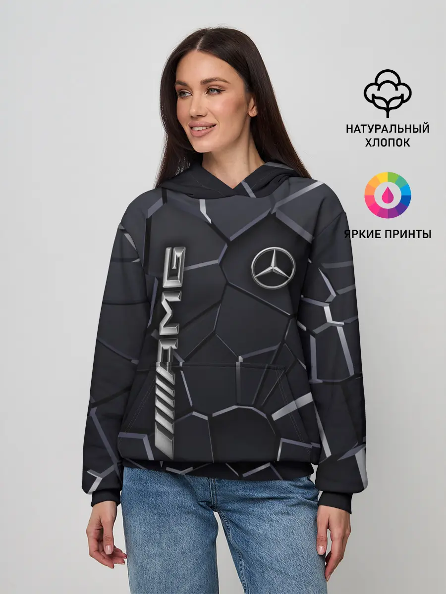 Женское худи / Mercedes AMG 3D плиты