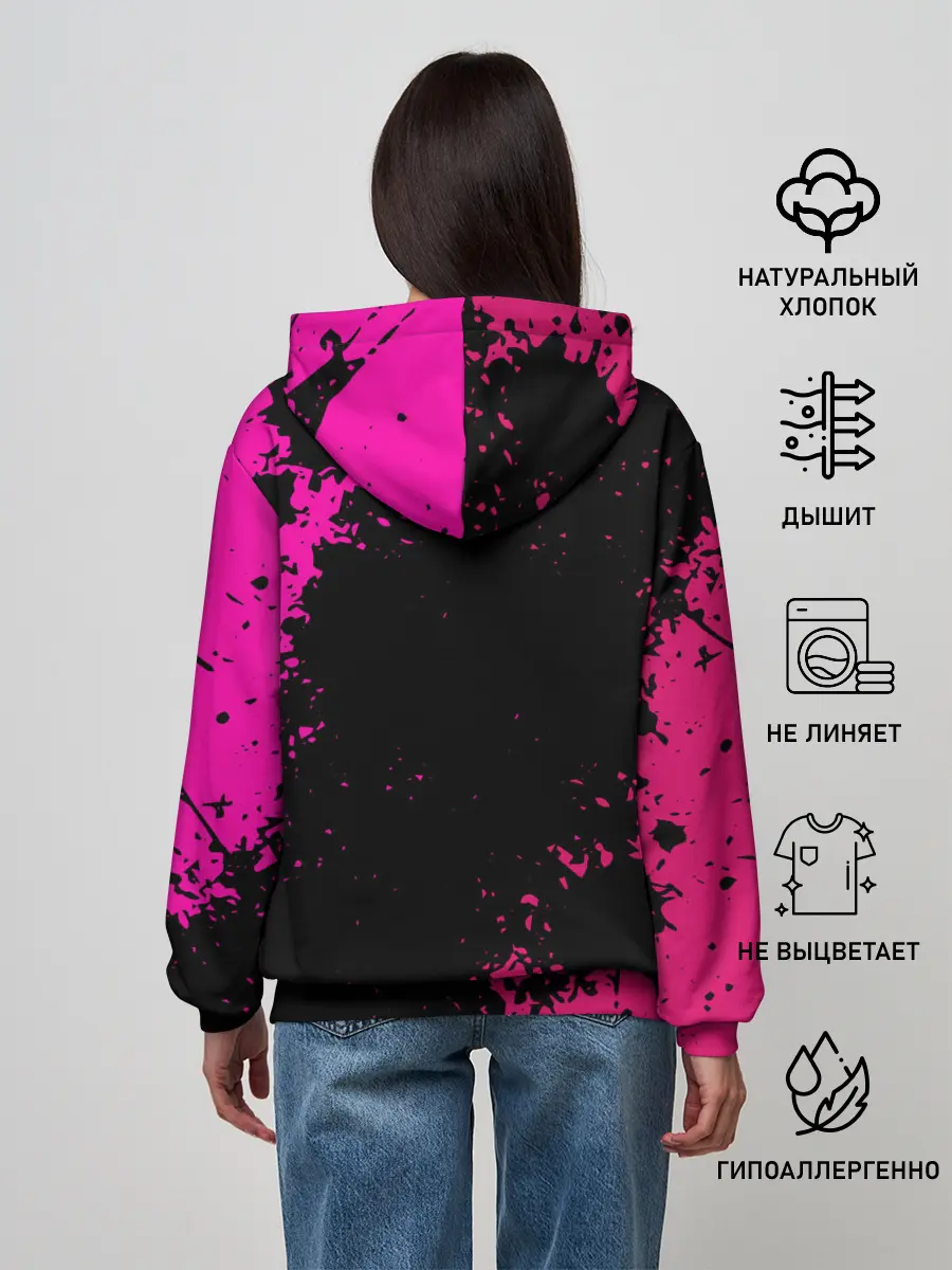 Женское худи / Squid Game брызги красок стража.