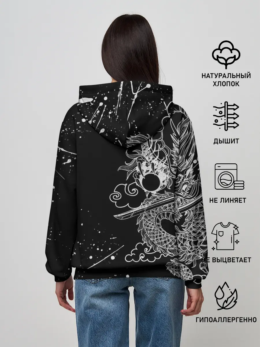 Женское худи / ТОКИЙСКИЕ МСТИТЕЛИ / TOKYO REVENGERS ДРАКОН