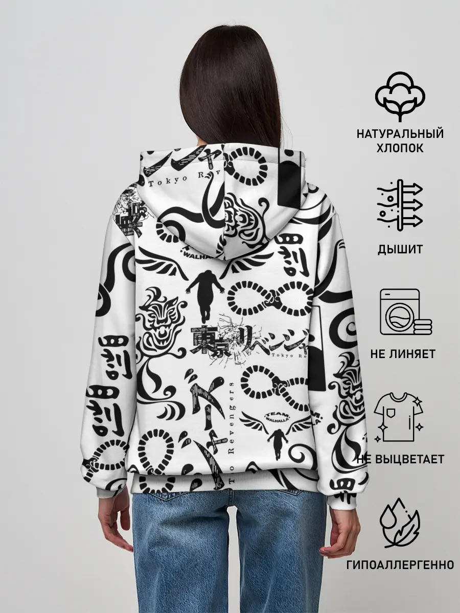 Женское худи / ТОКИЙСКИЕ МСТИТЕЛИ ЛОГОБОМБИНГ