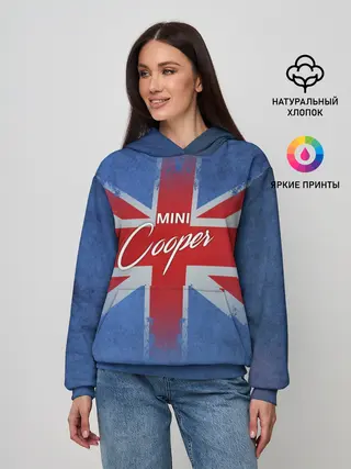 Женское худи / Mini cooper Великобритания