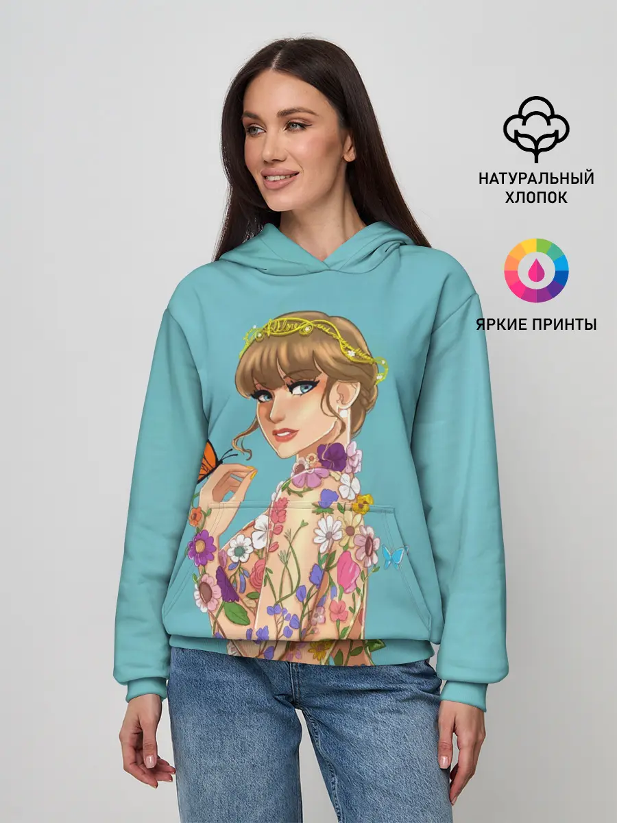 Женское худи / Тейлор в цветах