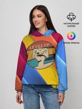 Женское худи / Джойстик | Level Up