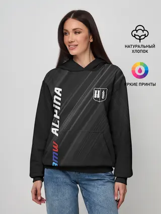 Женское худи / Текстура BMW Alpina