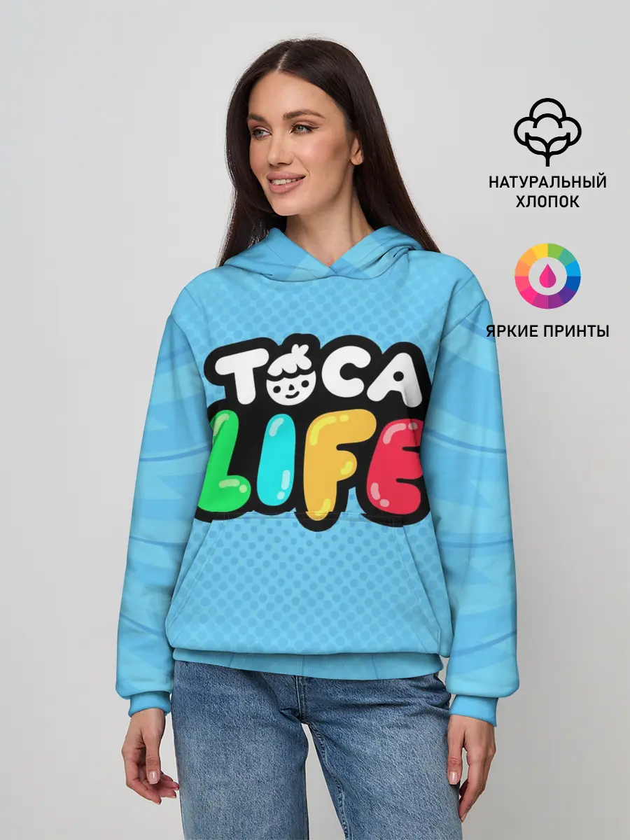 Женское худи / Toca Boca logo | Тока Бока логотип