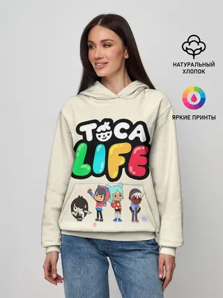 Женское худи / Toca Boca Рита, Зик, Нари, Леон