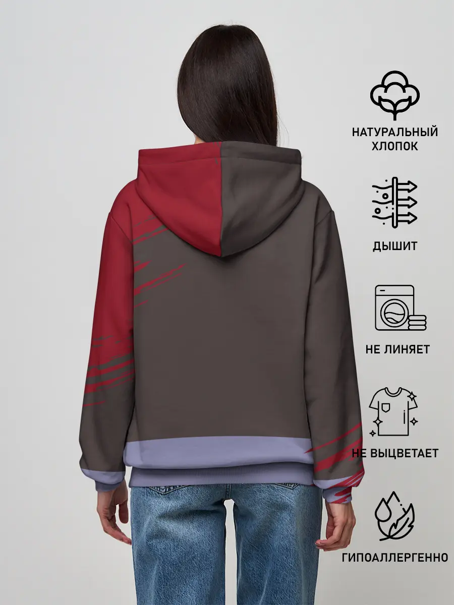 Женское худи / КВАДРАТ НА ОТДЫХЕ | ИГРА В КАЛЬМАРА