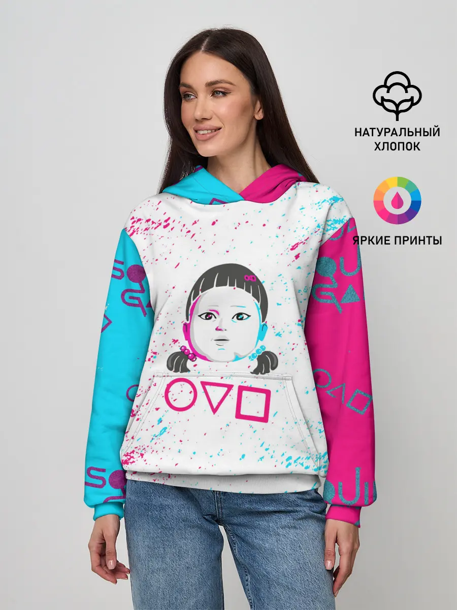 Женское худи / Игра в кальмара | Squid Game | КУКЛА