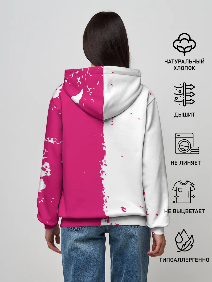 Женское худи / Игра в кальмара геометрические фигуры