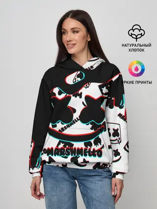 Женское худи / MARSHMELLO GLITCH.