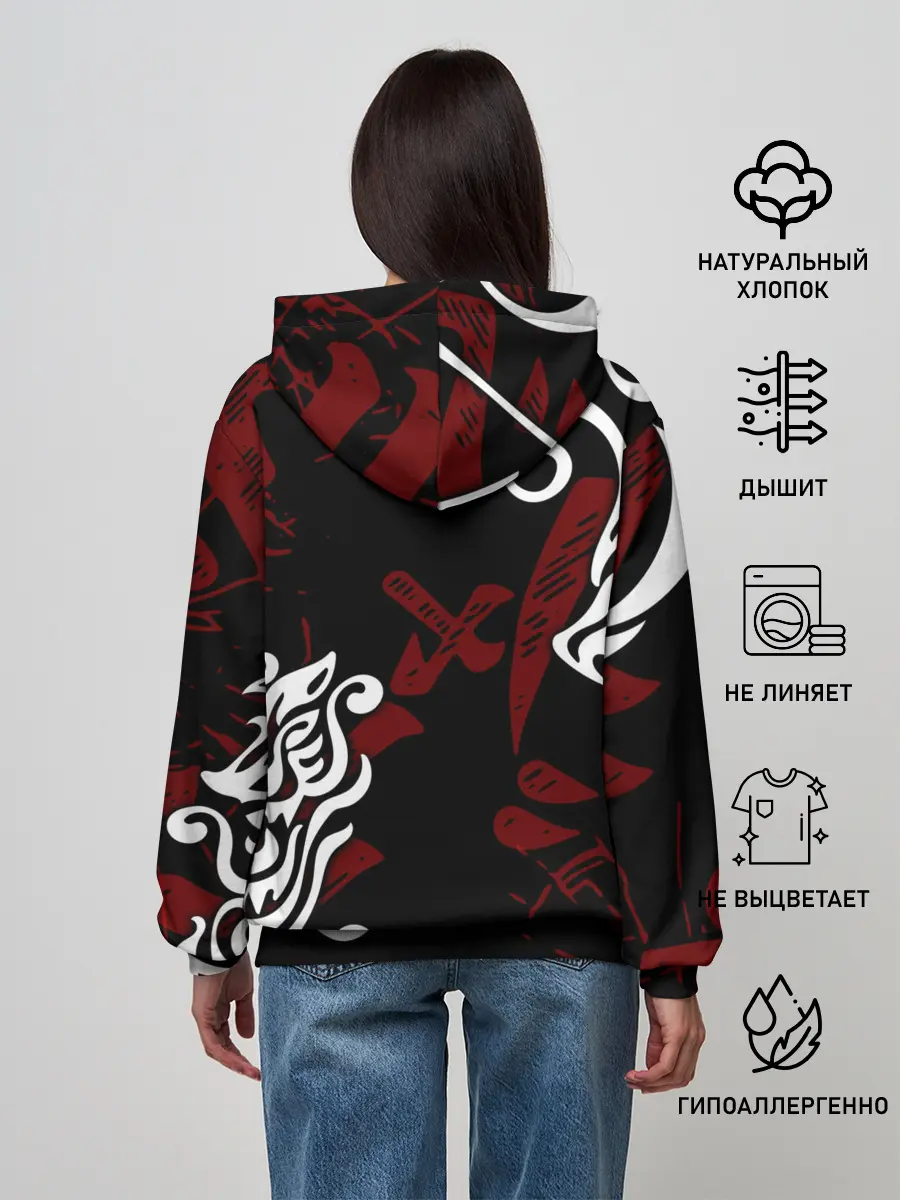 Женское худи / ТОКИЙСКИЕ МСТИТЕЛИ ТАТУ ЛОГО