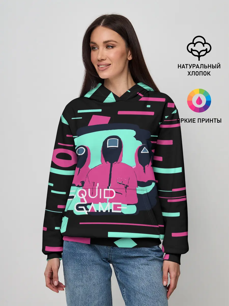 Женское худи / Игра в кальмара |