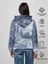 Женское худи / СНЕЖНЫЙ ПЕЙЗАЖ