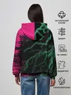 Женское худи / Игра в кальмара разряд молнии.