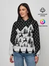 Женское худи / Северные Олени в Горах
