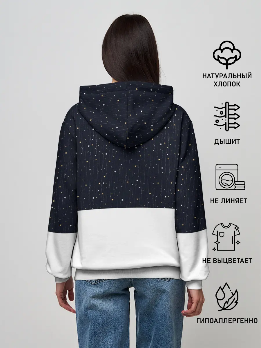 Женское худи / Новогодний Оленёнок Рудольф