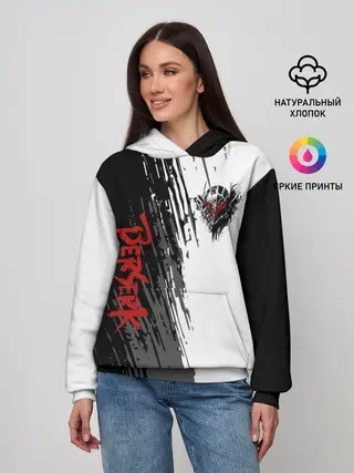 Женское худи / Берсерк чёрной маска