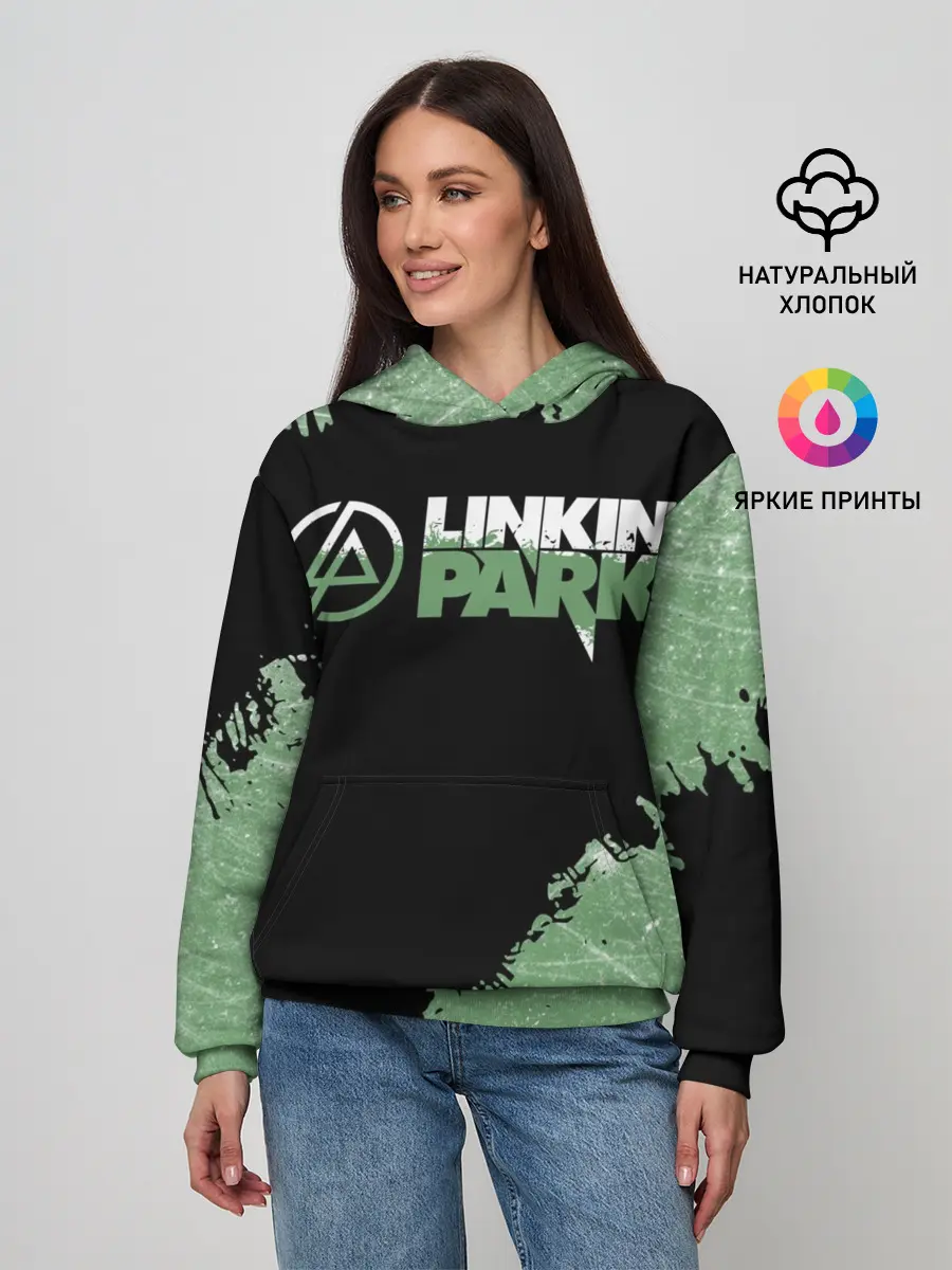 Женское худи / Линкин Парк в стиле Гранж | Linkin Park