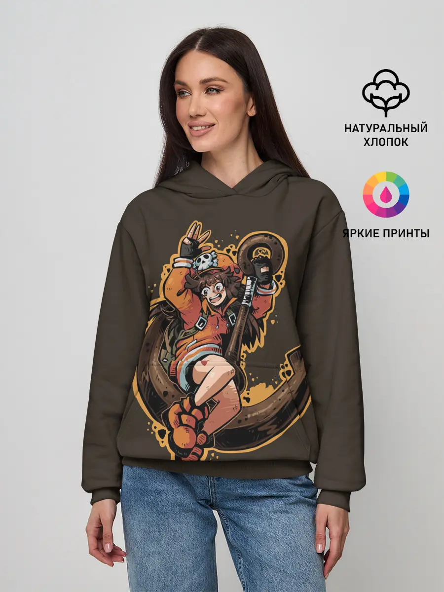 Женское худи / Мэй с якорем