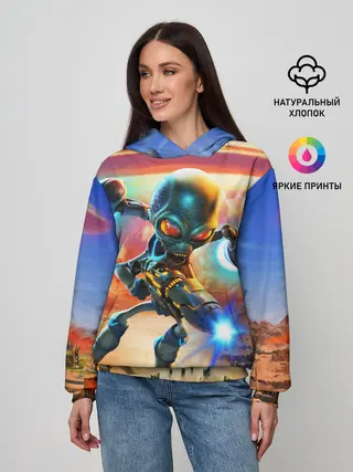 Женское худи / Alien area 52