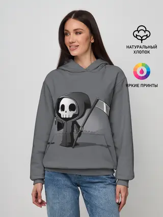 Женское худи / жнец и цветок