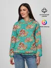 Женское худи / Рождественские пряники паттерн