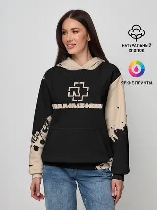 Женское худи / RAMMSTEIN | Рамштайн Рок Лого